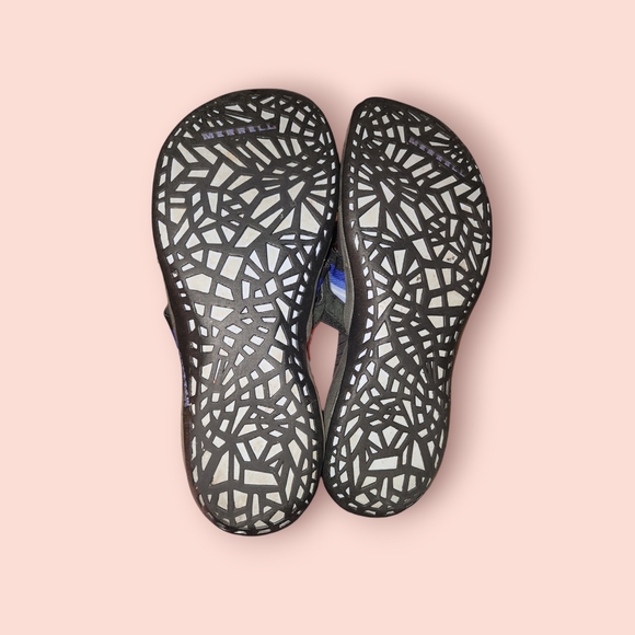 Merrell Zinnia Strappy Toe Sandals Black/ Blue Casual Comfort Walking Outdoors 9 - Picture 4 of 4